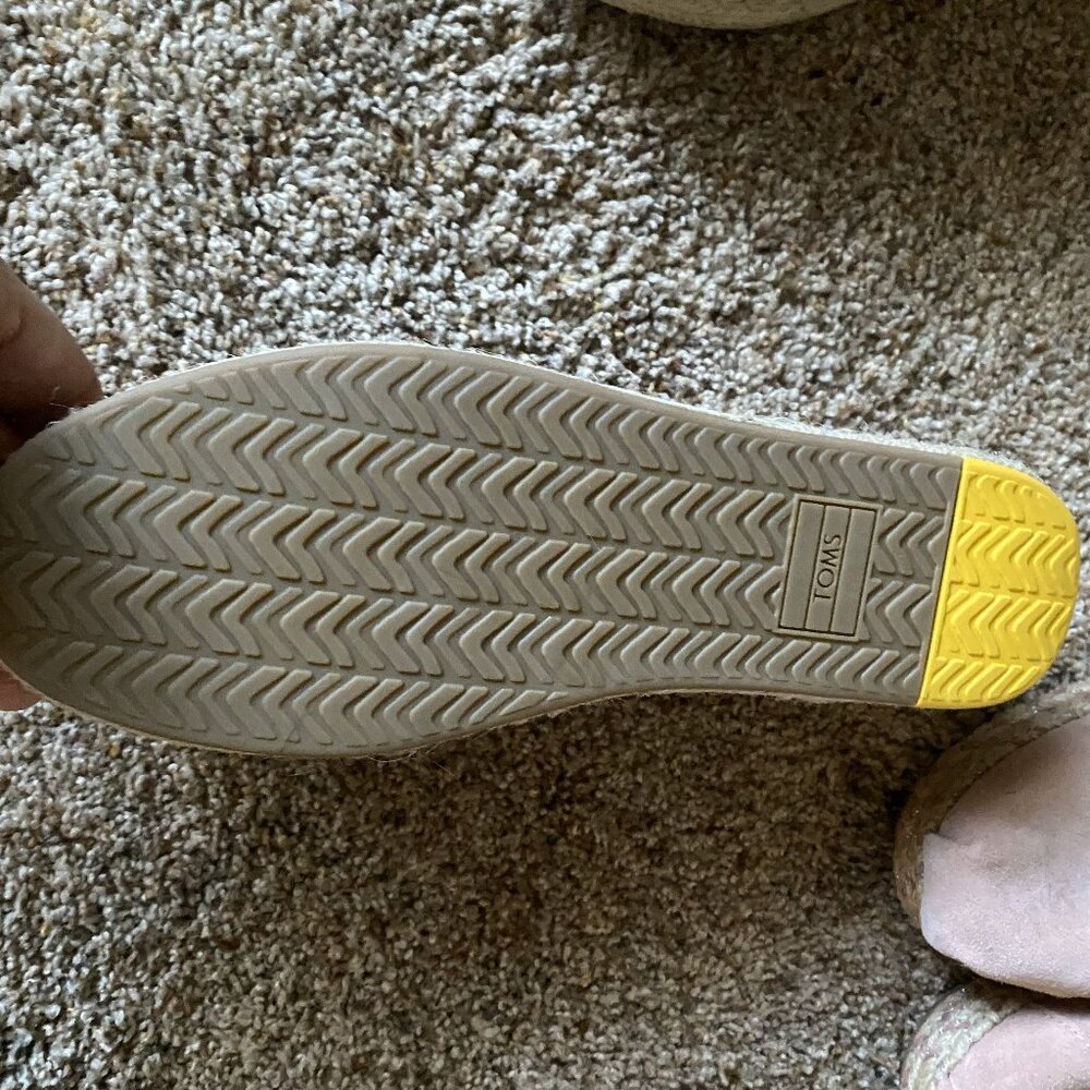 Tom's Suede Brown Espadrille style shoe size 9 - Picture 4 of 5